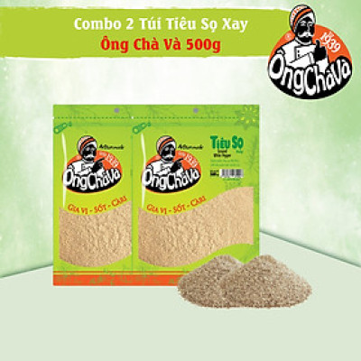 Combo 2 Túi Tiêu Sọ Xay Ông Chà Và 500g (Ground White Pepper)