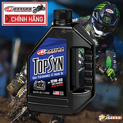 Nhớt Xe Máy Maxima Top Syn 10W40 Tổng Hợp Toàn Phần Có Chiết Lẻ Nhập Khẩu Mỹ 