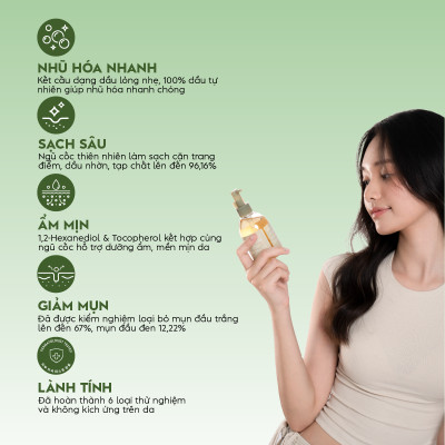 Dầu tẩy trang làm sạch sâu Lassie