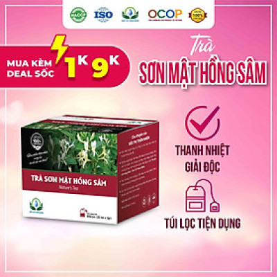 Trà Sơn Mật Hồng Sâm Hộp 30 Túi Lọc Của Siêu Thị Thiên Nhiên