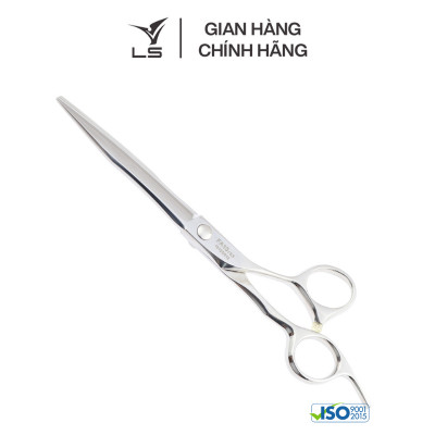 Kéo cắt tóc LS lưỡi thẳng quai offset vênh đỡ ngón cố định FA13/6.5