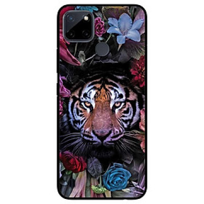 Ốp lưng dành cho Realme C21Y - Realme C25Y mẫu Sư Tử Và Hoa
