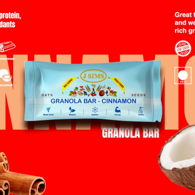 Combo 4 thanh yến mạch vị Quế - Granola Bar Cinnamon