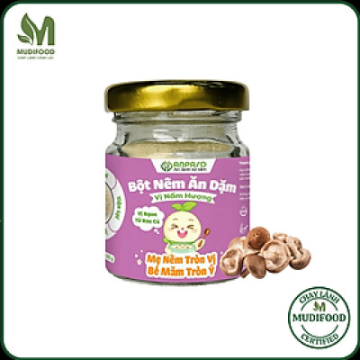 Bột Nêm Ăn Dặm Anpaso 60g - Vị Nấm Hương, Thực Phẩm Bổ Sung Dinh Dưỡng Cho Bé Ăn Dặm Cho Cả Gia Đình, Người Bị Bệnh Tim Mạch, Ăn Kiêng, Ăn Chay