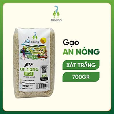Gạo An Nông ST25 Xát Trắng 700g