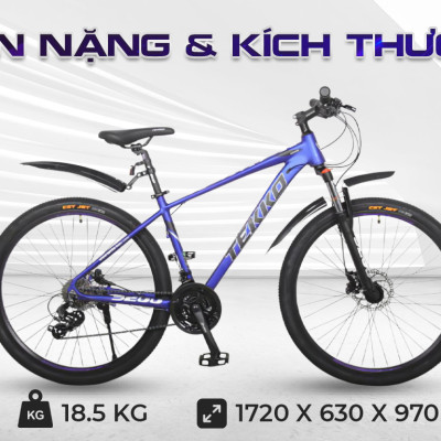 Xe đạp thể thao Tekko S200 27.5 inch Khung Nhôm cao cấp - Phù hợp với người cao từ 1m58 trở lên