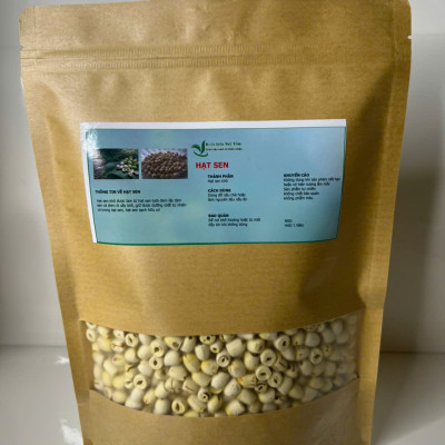 Hạt sen sấy khô - Sản phẫm hữu cơ - Gói 500gr
