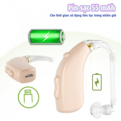 Máy trợ thính không dây pin sạc Axon A-133 - có bộ lọc tiếng ồn, 3 chế độ âm thanh, 4 mức âm lượng