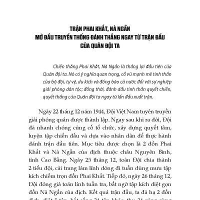 Từ trận Phai Khắt, Nà Ngần  Đến Chiến Dịch Hồ Chí Minh