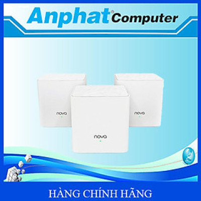 Hệ thống Wifi Nova Mesh cho gia đình Tenda MW3 Chuẩn AC 1200Mbps 3 pack - Hàng Chính Hãng