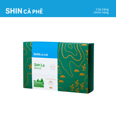 SHIN Cà Phê - Sơn La Blend Phin Giấy tiện lợi - DripBag hộp 10 gói