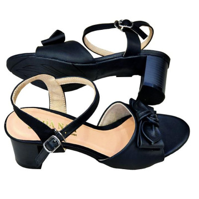 Giày Sandal Nữ Cao Gót Da Bò Thật TiTi ĐÔ Cao Cấp 6cm DNU2063d