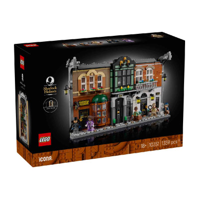 LEGO ICONS 10351 Đồ Chơi Lắp Ráp Phố Baker - Sherlock Holmes (1359 chi tiết)
