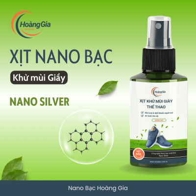 Xịt Khử Mùi Giày Thể Thao Nano Bạc Hoàng Gia 100ml - Khử khuẩn giày nam nữ, khử mùi hiệu quả.
