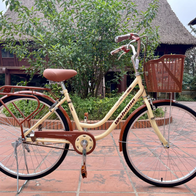 Xe đạp mini Wahama KOREA HQ 24/26 inch - Tặng khóa bánh sau, đồ lắp xe