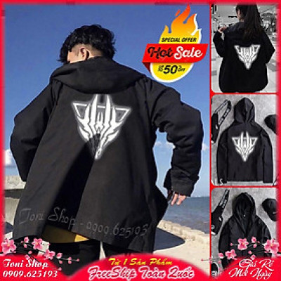 ÁO KHOÁC DÙ 2 Lớp Phản Quang Skull M660 Chống Nắng