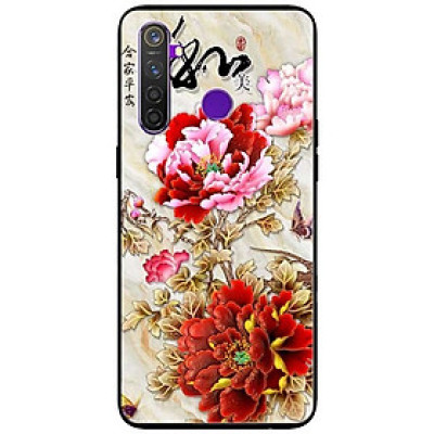 Ốp lưng dành cho Realme 6i mẫu Mẫu Đơn Đỏ Hồng