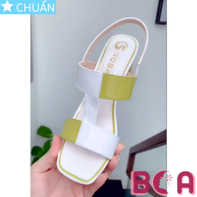 Giày xăng đan nữ hở mũi cao 7 phân RO662 ROSATA tại BCASHOP phối màu độc đáo, tạo nét thanh lịch và thời trang