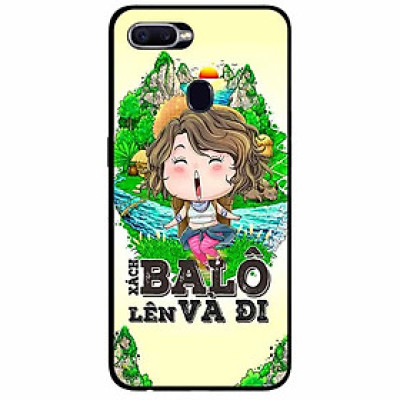 Ốp lưng in cho Oppo F9 Mẫu Xách Balo Lên Nữ