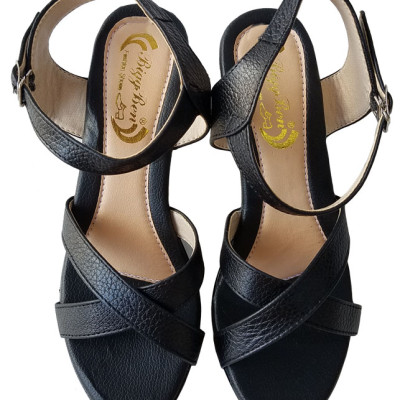 Giày Sandal Cao Gót Da Bò Thật BIGGBEN SDCG69