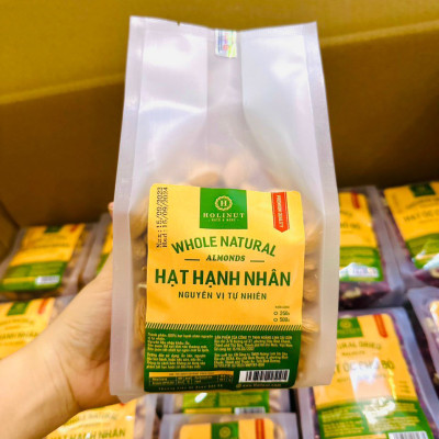 Hạnh Nhân Tươi Chuẩn Nhập Khẩu Mỹ DATE mới liên tục, dùng làm sữa hạt - Thương Hiệu HOLINUT 
