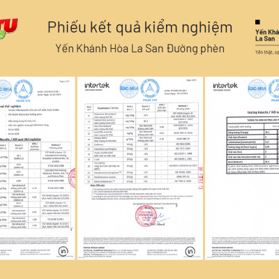 [ 35% YẾN TƯƠI ][ NHẬN GHI THIỆP MỪNG] Hộp quà 6 hũ Yến Khánh Hòa La San Đường Phèn