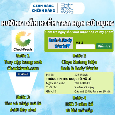 Body Mist Bath And Body Works Nam Chính Hãng, Xịt Thơm Body Toàn Thân Bath And Body Works Hương Nước Hoa 104g