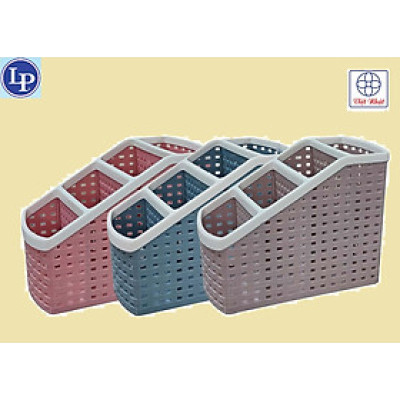 Khay nhựa tiện ích 4 ngăn Việt Nhật (5696) để bàn đựng bút, đồ dùng đa năng