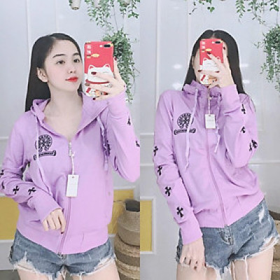 Áo khoác nỉ thun coton da cá chống nắng cao cấp nhiều màu  MS13  Freesize 40- 56kg