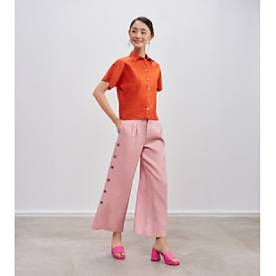 Quần Xẻ Ống Linen Anh Đào PAN068 thời trang thiết kế Hity