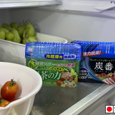 Sáp khử mùi tủ lạnh 150g, khử mùi mạnh mẽ các mùi khó chịu đáng lo ngại với sức mạnh của trà xanh - nội địa Nhật Bản