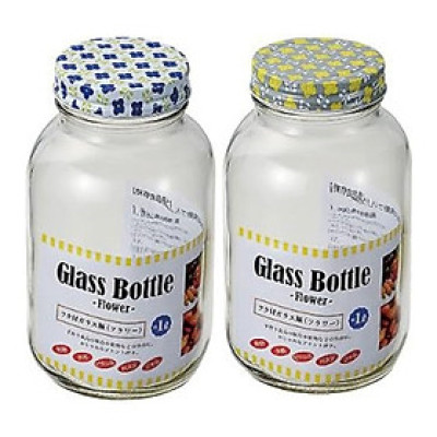 Chai thủy tinh có nắp Echo Glass Bottle 1.0L - Hàng nội địa Nhật Bản nhập khẩu chính hãng