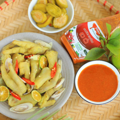 Nước chấm Fosa (vị ngẫu nhiên), muối ớt tắc tươi ngon cho hải sản và BBQ, chay mặn đều dùng được, chai 110g