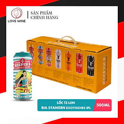 Lốc 12 lon bia Reeper B. IPL 500ml