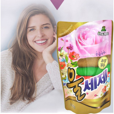 Combo 03 túi nước giặt vải len, vải dạ, nỉ Sandokkaebi 500g