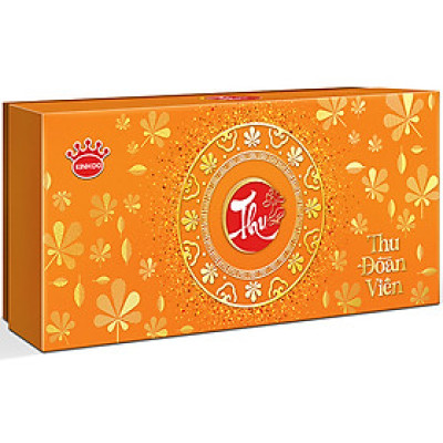 Hộp bánh trung thu Kinh Đô cao cấp - Lava Trứng Chảy Kim Sa (3 bánh x 80g)