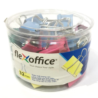 Kẹp Bướm Màu 32mm FO-DCC04
