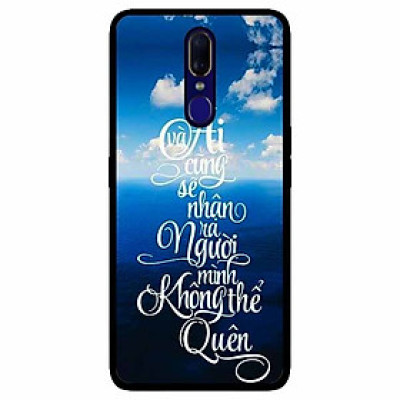 Ốp lưng in cho Oppo F11 Mẫu Không Thể Quên