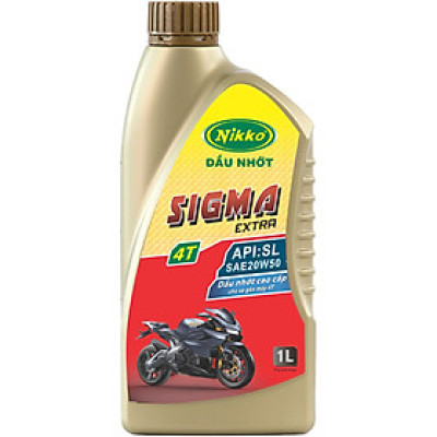 Nhớt Xe Số Nikko Sigma Extra 4T (Đồng) SAE 20W50 API: SL