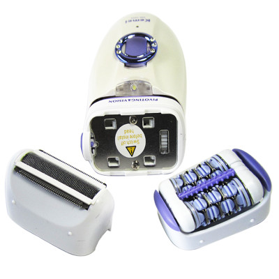 Máy tẩy lông tẩy và nhổ lông toàn thân, cạo lông tay chân, tẩy sạch lông vùng bikini sử dụng pin sạc chuyên nghiệp điều chỉnh 2 Đầu Thay Thế