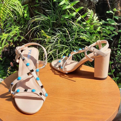 Sandal cao gót đế 7 phân cao cấp hot trend 2020 quai da mềm mại 20754