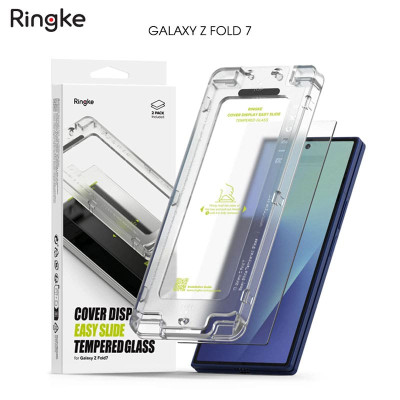 Bộ 2 Miếng Dán cường lực kèm khung dán Samsung Galaxy Z Fold 7 Kai.N RINGKE Cover Display Tempered Glass Màn hình ngoài_ Hàng chính hãng