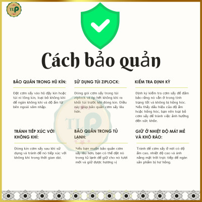 CƠM SẤY CHÀ BÔNG TÂN LỘC PHÁT COMBO 2 BỊCH - MỖI BỊCH 130G