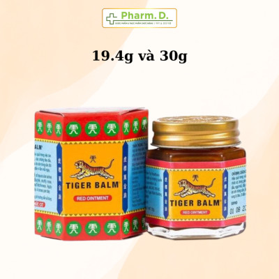 Dầu cù là Tiger Balm Red/White Ointment Haw Par giảm đau và nhức cơ, bong gân 19.4g và 30g