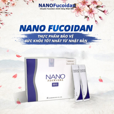 Thực Phẩm Chức Năng Nano Fucoidan Phòng Và Hỗ Trợ Điều Trị Ung Thư Kanehide Bio Nhật Bản(60 Gói)