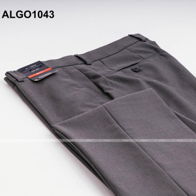 Quần âu nam Aligro màu xám, chuẩn form slimfit, tôn dáng ALGO1043