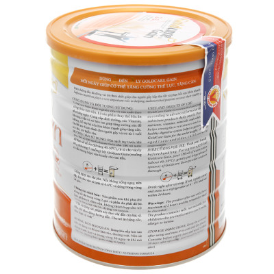 Sữa bột Wincofood Goldcare Gain: thích hợp cho mọi đối tượng và trẻ từ 1 tuổi trở lên giúp tăng cân và tăng cường thể lực