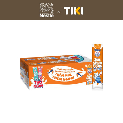 Thùng 28 gói Sữa chua Tổ Yến Nestlé Yogu Gấu Hương Cam 28x75ml