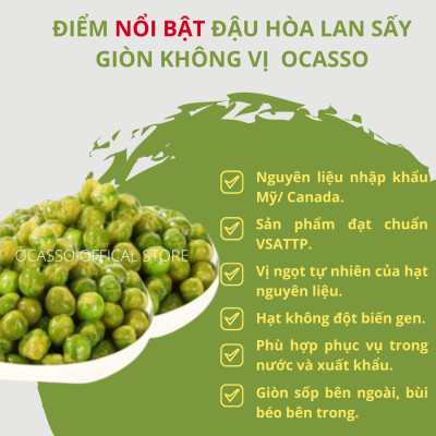 Đậu Hà Lan Sấy Giòn Không Vị O