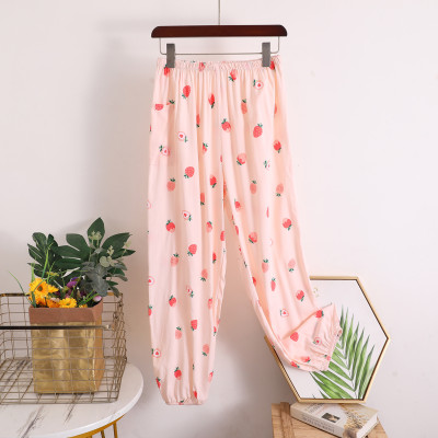 Quần dài nữ bo gấu chất liệu vải lanh thoải mái, thoáng mát, nhiều họa tiết, freesize từ 45 đến 75 kg